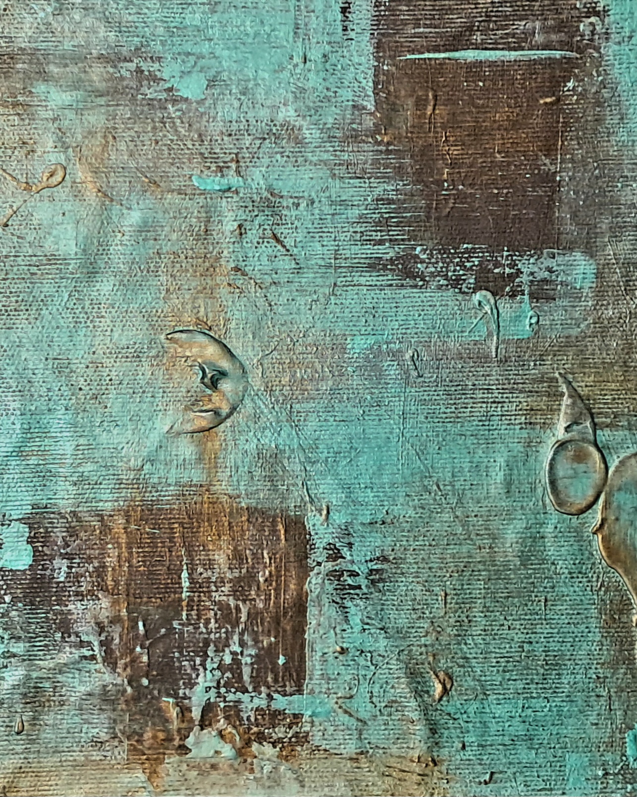 You never know - My first painting in what I call intuitive abstract style. It is also the symbol of my brand.